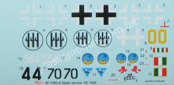 1/72 AZ model 7459 Messerschmitt Bf-109G-6 'Italian service'