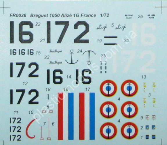 1/72 Frrom Azur 0028 Breguet Alizé 1G France - SH 200