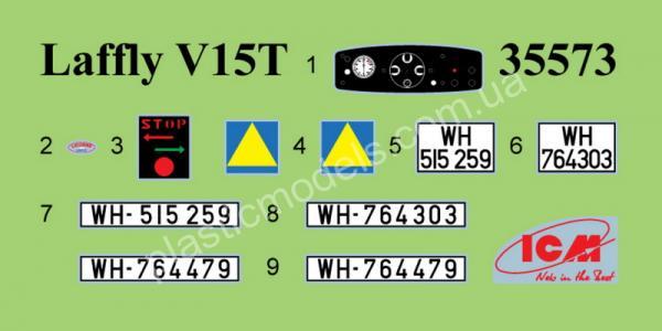 1/35 ICM 35573 German military vehicle Laffly (f) Typ V15T