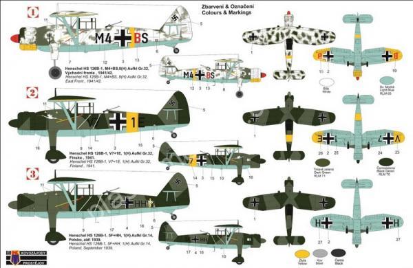 1/72 Kovozavody Prostejov 0336 Henschel Hs 126B-1 „Luftwaffe“