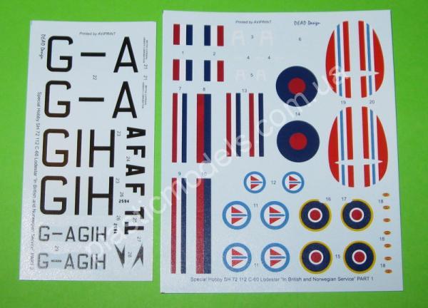 1/72 Special hobby 72112 C-60 Lodestar 'in British&Norwegian service'