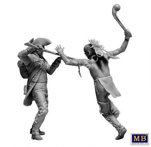 The Mohicans. Mortal Combat. - Indian Wars Series, The XVIII Century. Kit No. 7 1/35 Master Box 35236