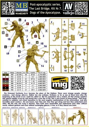 Dogs Of The Apocalypse - Post-Apocalyptic Series, The Last Bridge, Kit No. 7 1/24 Master Box 24079