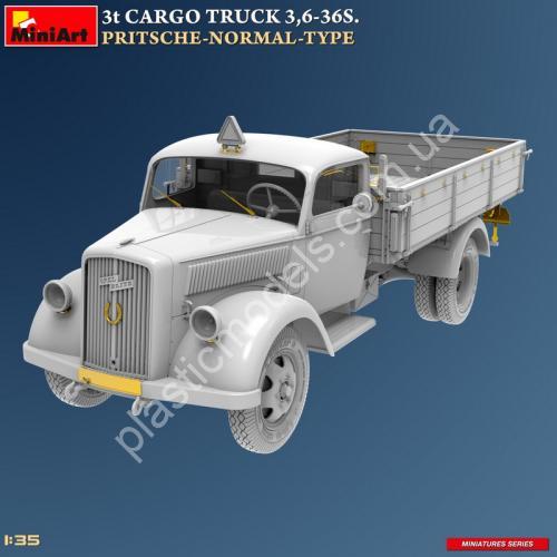 1/35 MiniArt 38079 3t Cargo Truck 3,6-36S. Pritsche-Normal-Type