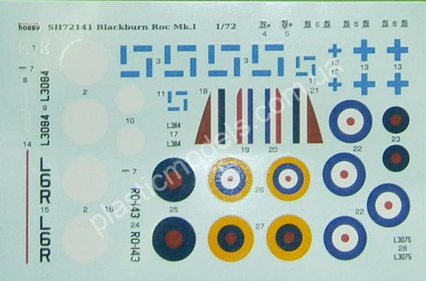 1/72 Special hobby 72141 Blackburn Roc Mk.I