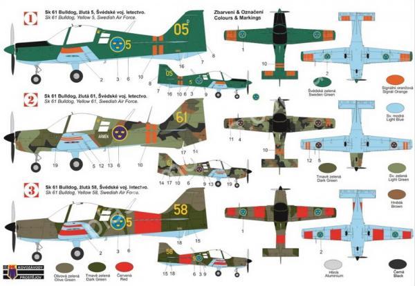 1/72 Kovozavody Prostejov 0300 Sk 61 Bulldog „In Swedish Services“