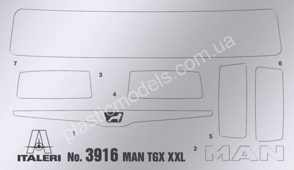 1/24 Italeri 3916 MAN TGX XXL D38