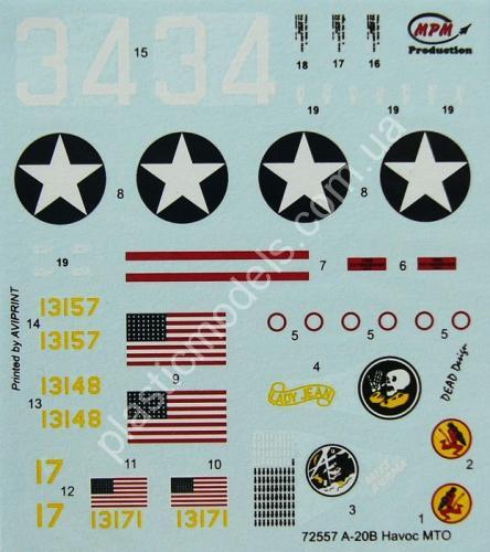 1/72 MPM 72557 A-20B MTO