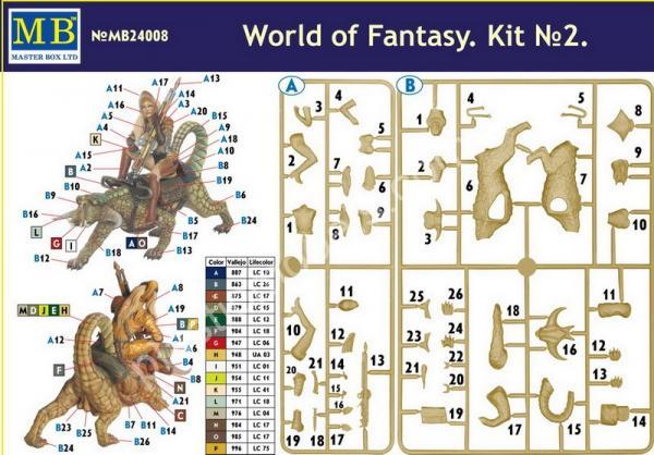 1/24 Mastr Box 24008 World of Fantasy. Kit No. 2