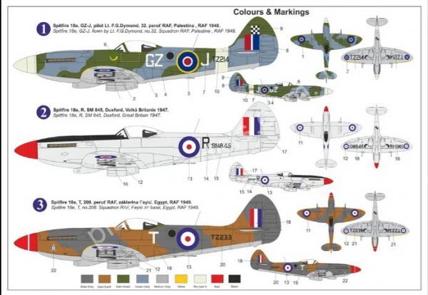 1/72 AZ model 7884 Spitfire Mk.18e