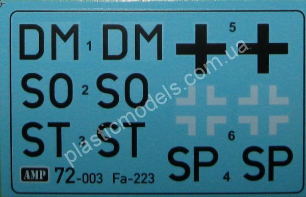 1/72 AMP 72003 Focke - Achgelis Fa 223