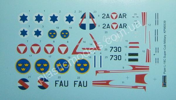 1/72 Kovozavody Prostejov 0539 Piper PA-18C Super Cub Military