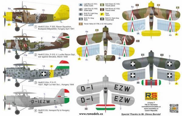 1/72 RS models 92285 Heinkel He-46 E-2Un