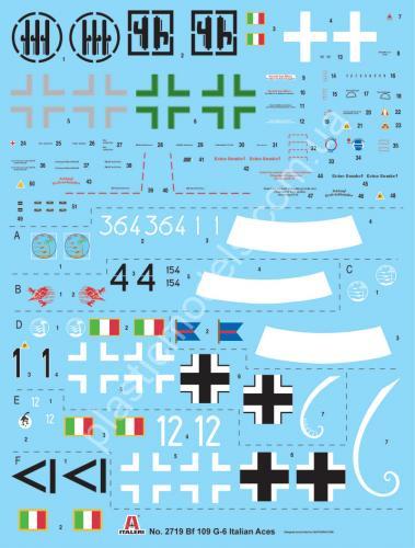 1/48 Italeri 2719 BF 109 G-6 ''Italian ACES''