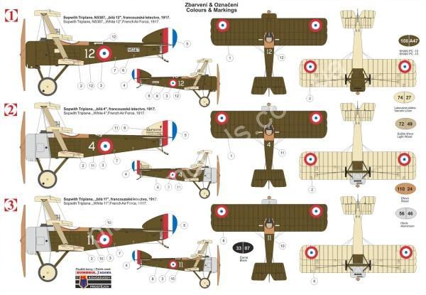 1/72 Kovozavody Prostejov 0184 Sopwith Triplane “France”