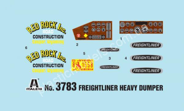 1/24 Italeri 3783 Freightliner Heavy Dumper Truck