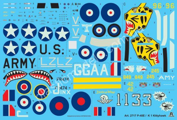 1/48 Italeri 2717 P-40 E/K - Kittyhawk