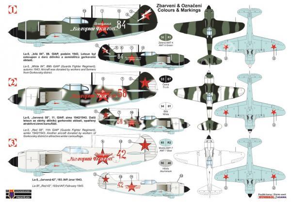 1/72 Kovozavody Prostejov 0172 Lavockin La-5 “Valerij Čkalov”