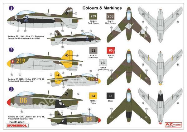 1/72 AZ model 7622 Junkers EF 128C Advanced Trainer