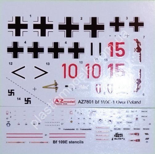 1/72 AZ model 7801 Messerschmitt Bf 109E-1 „Polish Campaign“