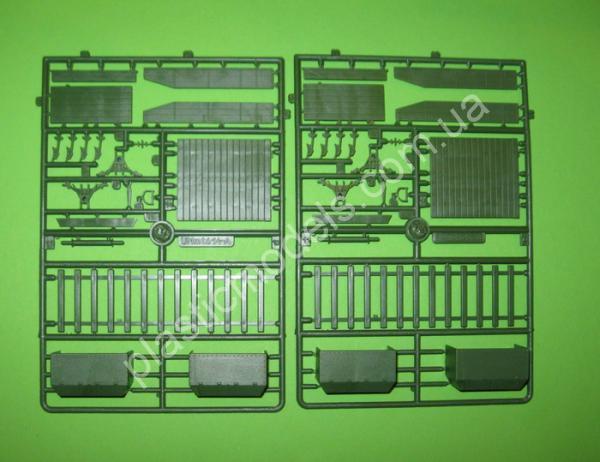 1/72 Ummt 648 Armored air defence platform of an armored train with two 37mm automatic antiaricraft guns 61-K
