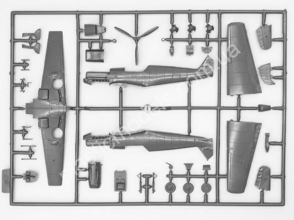 1/72 ICM 72135 Bf 109E-7/B Немецкий Истребитель-Бомбардировщик.