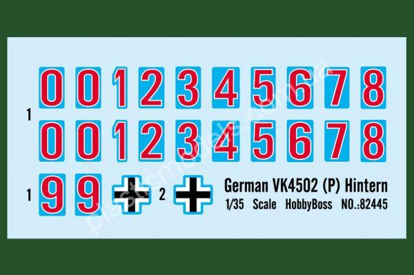 1/35 HobbyBooss 82455 German VK4502 (P) Hintern