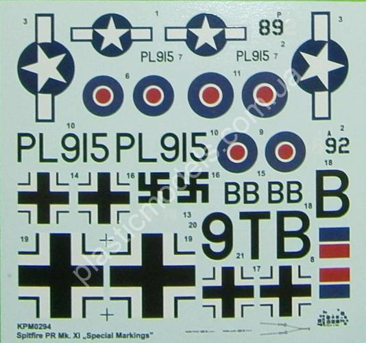1/72 Kovozavody Prostejov 0294 Spitfire PR.Mk.XI “Special Markings”