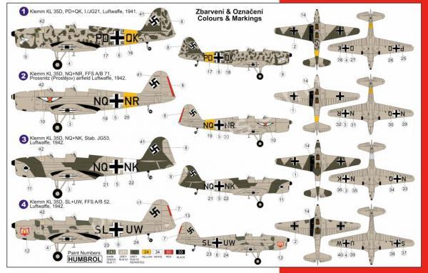 1/72 AZ model 7505 German Trainer plane Klemm KL 35D