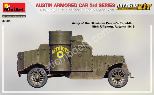 Austin Armored Car 3rd Series Interior Kit 1/35 MiniArt 39005