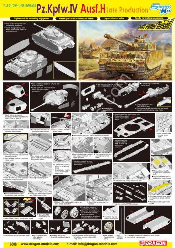 1/35 Dragon 6300 tank Pz.Kpfw.IV Ausf.H Late Production
