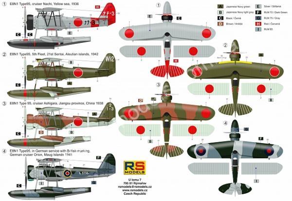 1/72 RS models 92224 Nakajima E8N1