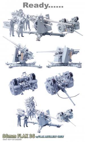 1/35 Dragon 6260 88mm Flak 36 w/Flak