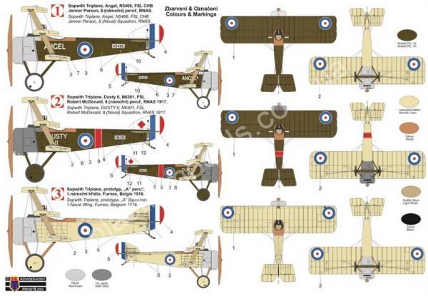 1/72 Kovozavody Prostejov 0338 Sopwith Triplane „RNAS“