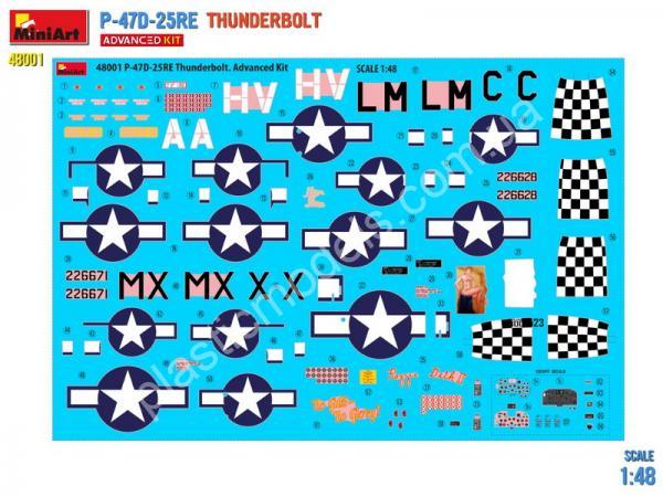 P-47D-25RE Thunderbolt Advanced Kit 1/48 MiniArt 48001