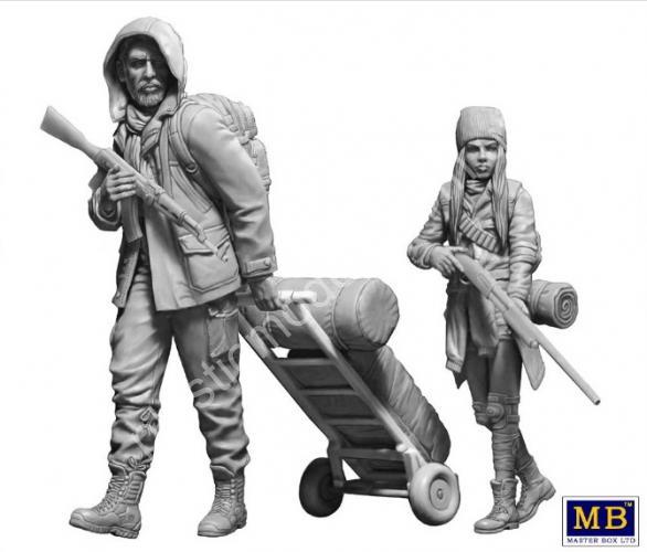 1/24 Master Box 24078 Post-apocalyptic series. The Last Bridge
