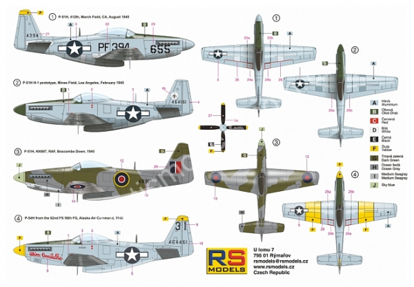 1/72 RS models 92219 P-51H Mustang