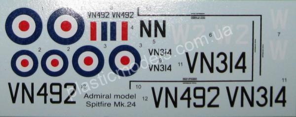 1/72 Admiral 7203 Supermarine Spitfire Mk.24
