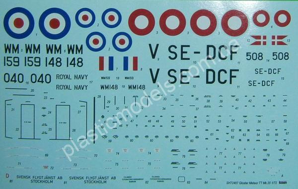 1/72 Special hobby 72487 Gloster Meteor TT Mk.20
