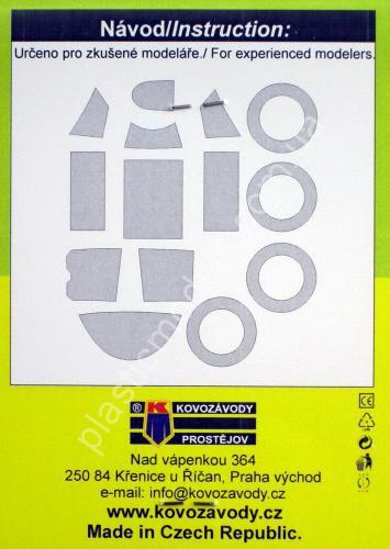 1/72 KPEX 0010 Lavochkin La-5F/La-FN - canopy and wheel disk masks