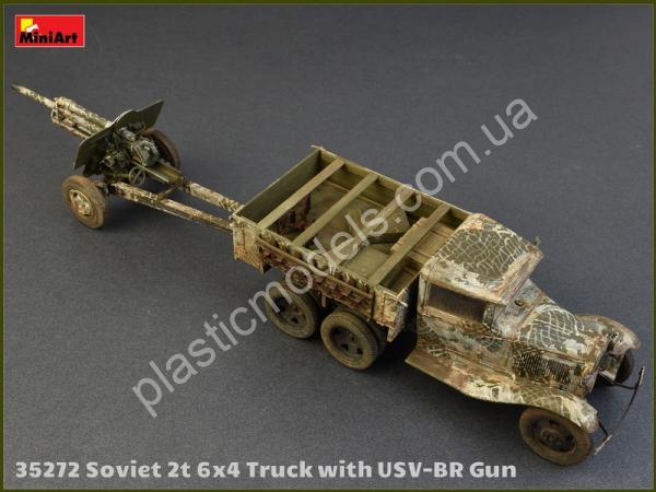 1/35 MiniArt 35272 Soviet 2 Ton truck 6x4 & 76-mm USV-BR Gun