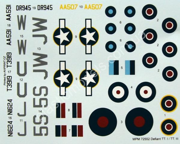 1/72 MPM 72552 Boulton Paul Defiant TT Mk.I/II