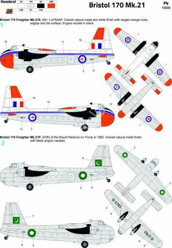1/72 FLY 72033 Bristol 170 Freighter Mk.21