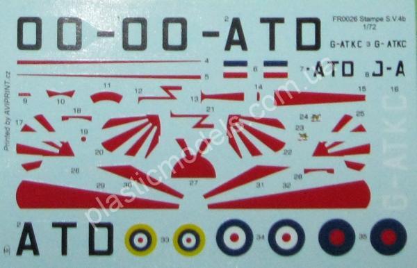 1/72 Frrom Azur 0026 STAMPE SV.4B United Kingdom