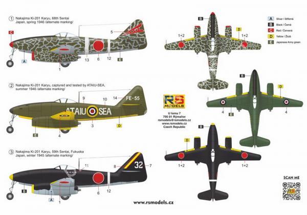 1/72 RS models 92279 Nakajima Ki-201 