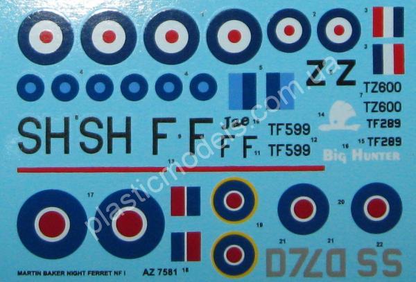 1/72 AZ model 7580 Martin Baker MB.6 „Sky Ferret“