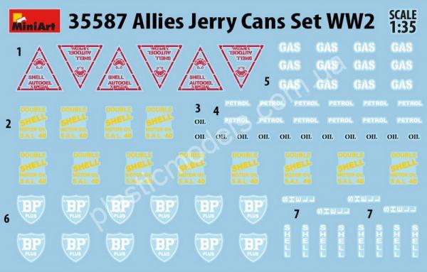 1/35 MiniArt 35587 Allies Jerry Cans Set
