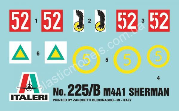 1/35 ITALERI 225 M4-A1 Sherman