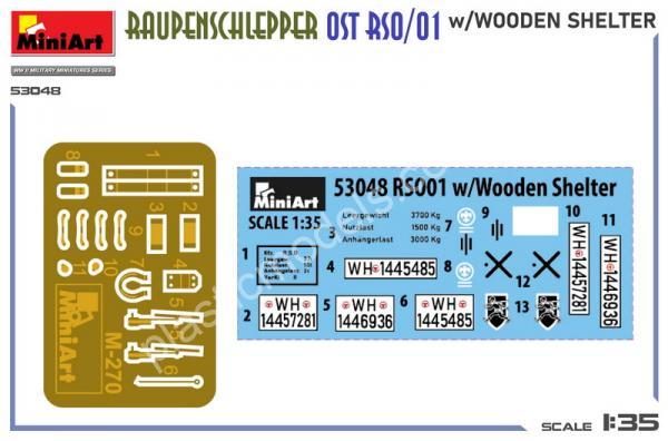 1/35 MiniArt 53048 Raupenschlepper Ost RSO/01 w/Wooden Shelter