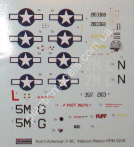 1/72 Kovozavody Prostejov 0248 F-6C „Photo-recce Mustang“ Malcolm